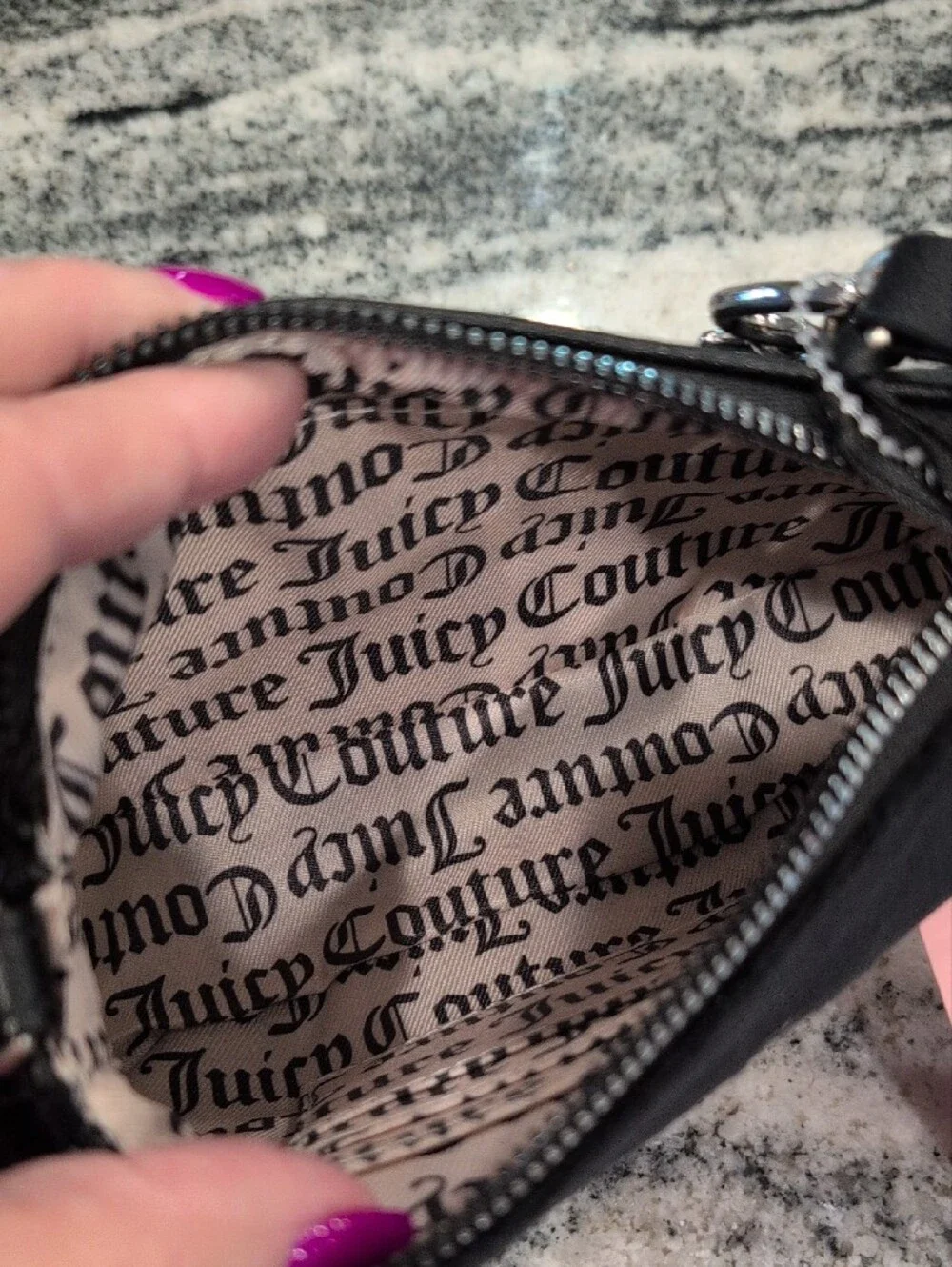 Juicy Couture Retro Vibe Wristlet Bag With Extender